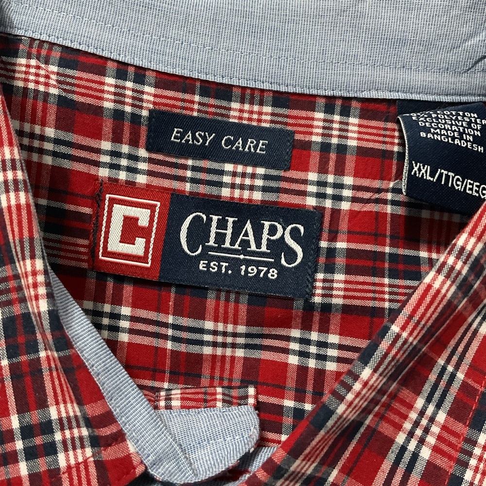 Chaps Men's Shirt Button Down Short Sleeve Size XXL - Picture 4 of 5